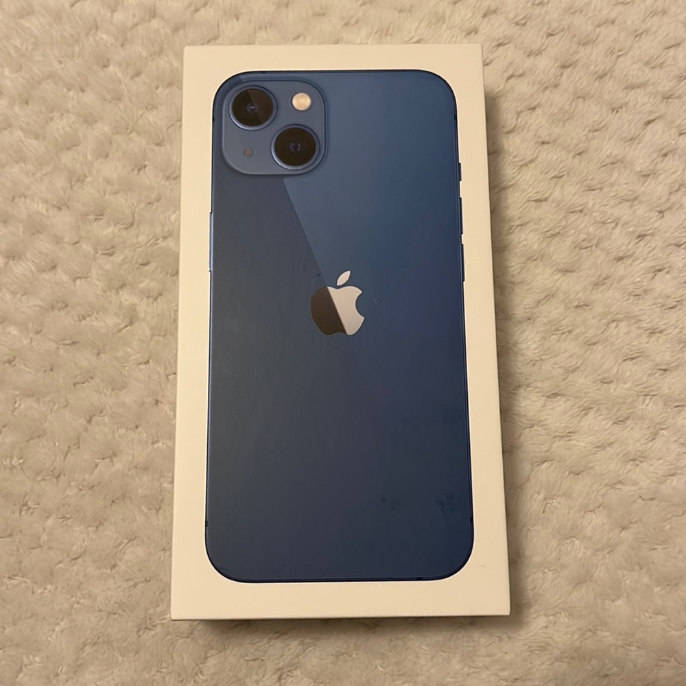 EMPTY BOX for iPhone 13, Blue, 256GB Model A2482